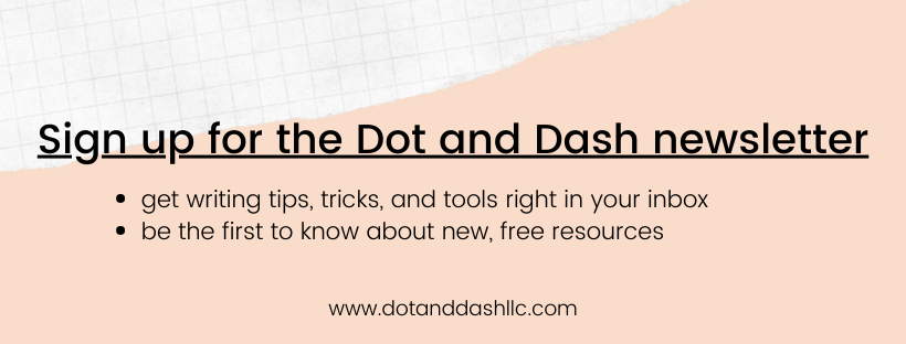 Sign up for the Dot and Dash newsletter